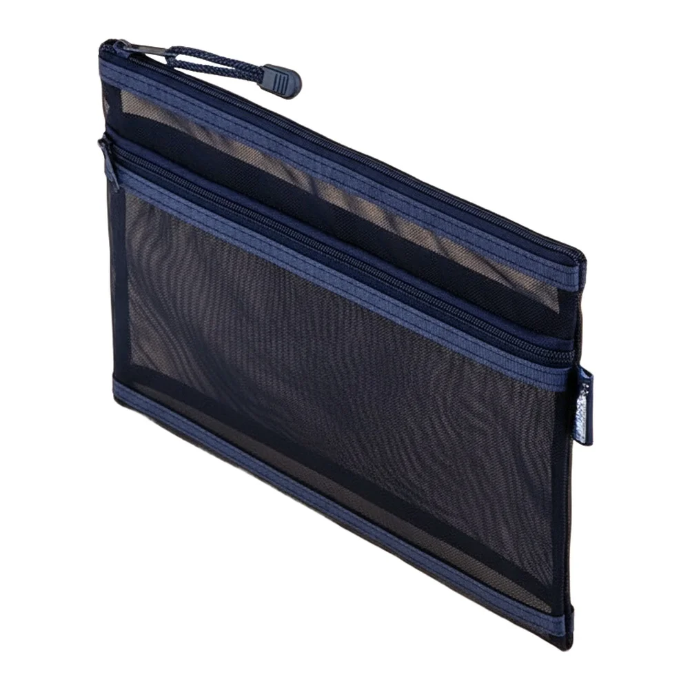 Earphone Pouch Double-layer Mesh For Travel For Daily Organization Quick Access Visibility Travel Friendly See-through Design