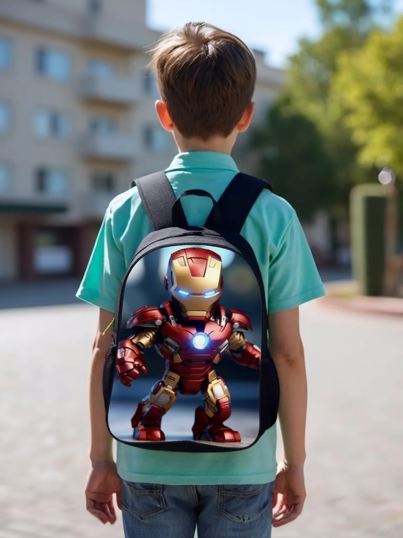 IronMan Girls Waterproof Daypack-Classic Multifunction Backpack-Back to School Rucksack for Unisex Kid