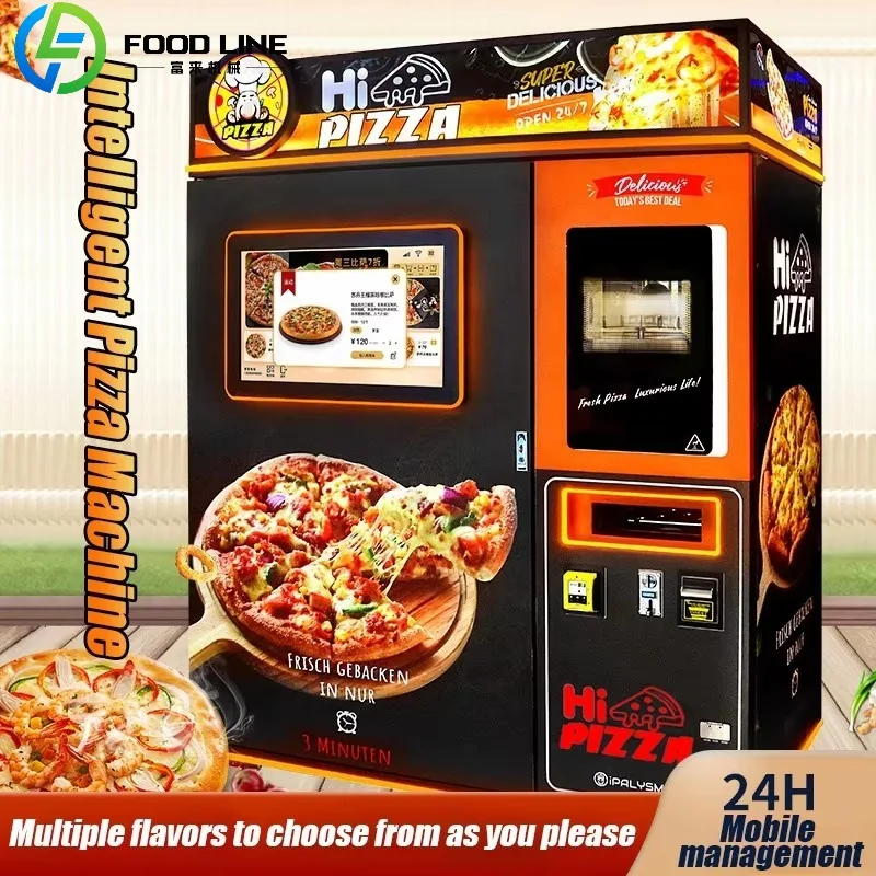Custom Automatic Indoor Hot Food Frozen Food Commercial Vending Machine Automatic Intelligent Pizza Vending Machine
