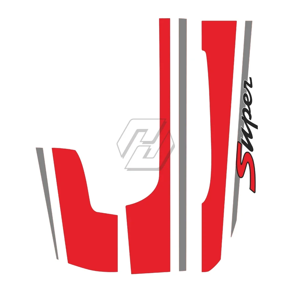 

For Piaggio Vespa GTV GTS 250 300 300ie Super Motorcycle Front Frame Decals Kit