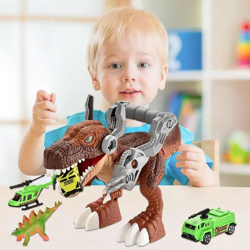 Walking Dinosaur Toys Take Apart Building Kit Dinosaur Toy Fidget Toys Christmas Gift For Kids Creative Hand-operated Telescopic