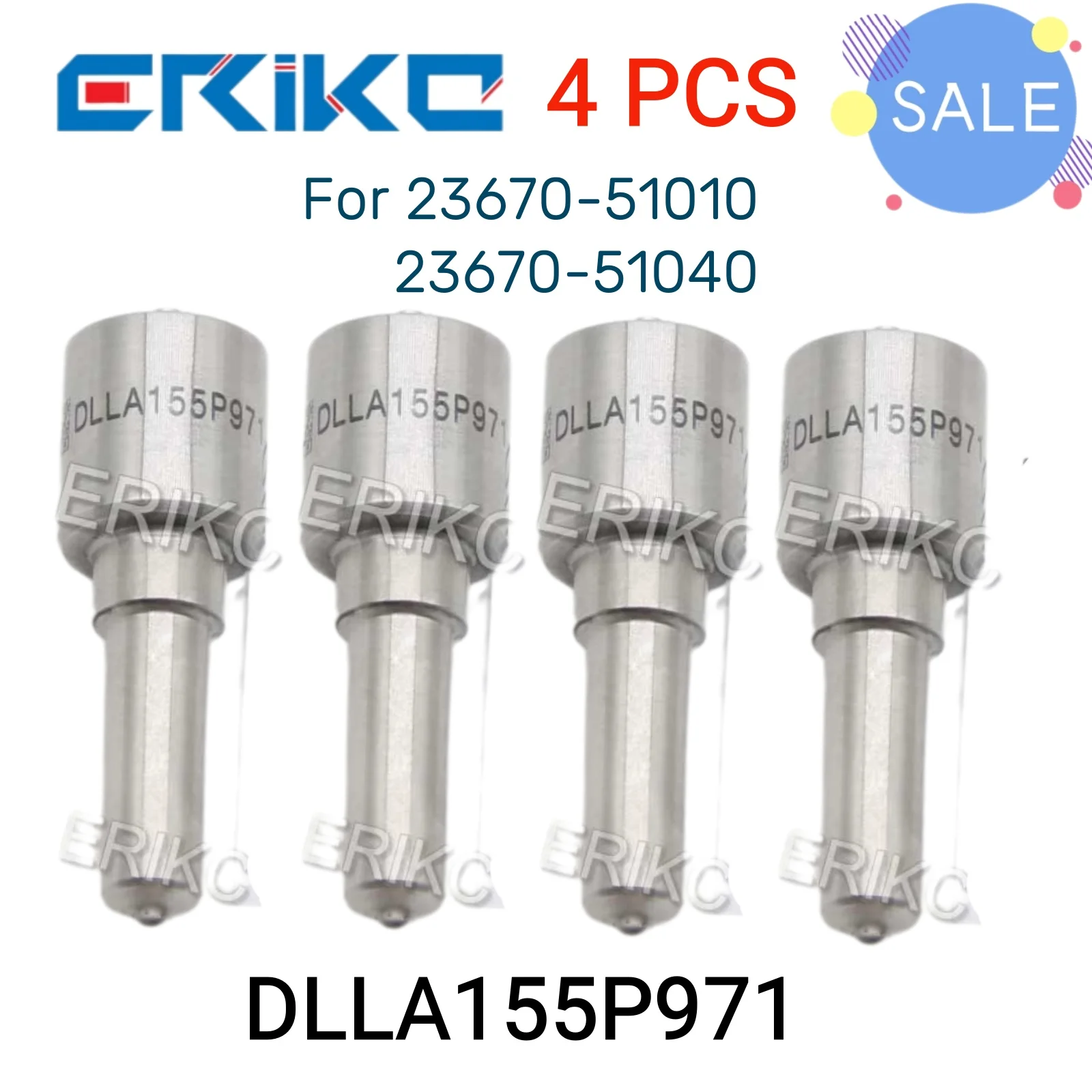 4 PCS DLLA155P971 Common Rail Nozzle DLLA 155 P 971 Sprayer Nozzle DLLA 155P971 for 23670-59016 23670-59017 23670-59018