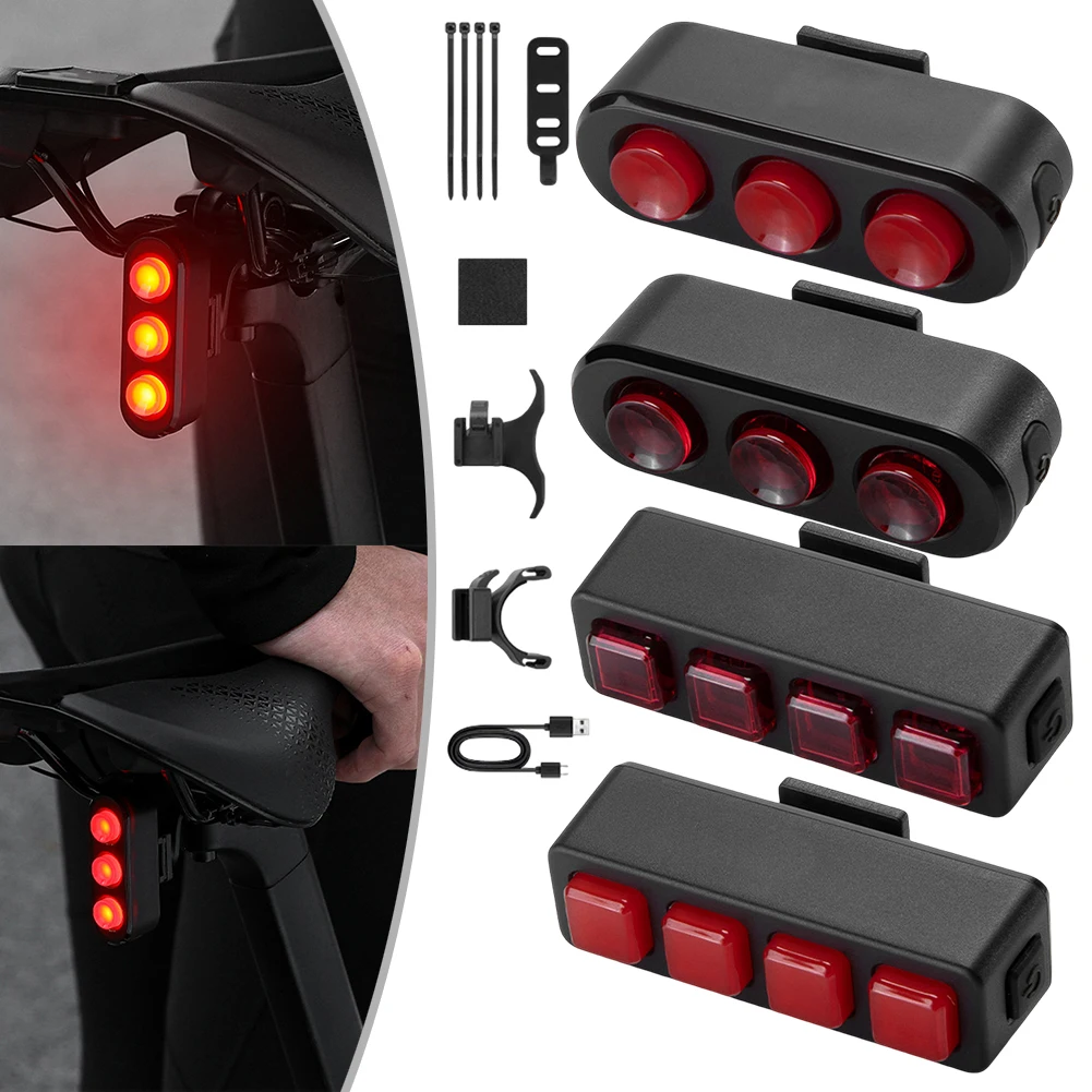 Intelligent Taillight Cycling Smart Brake Taillight Road And Mountain Light Outdoor Cycling Bicycle Accessories