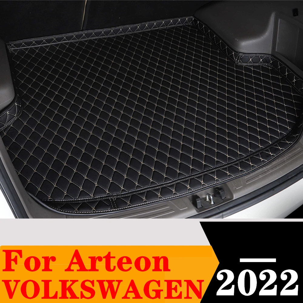 High Side Car Trunk Mat For Volkswagen VW Arteon 2022 Custom Fit XPE Tail Boot Tray luggage Pad Rear Cargo Liner Protect Carpet