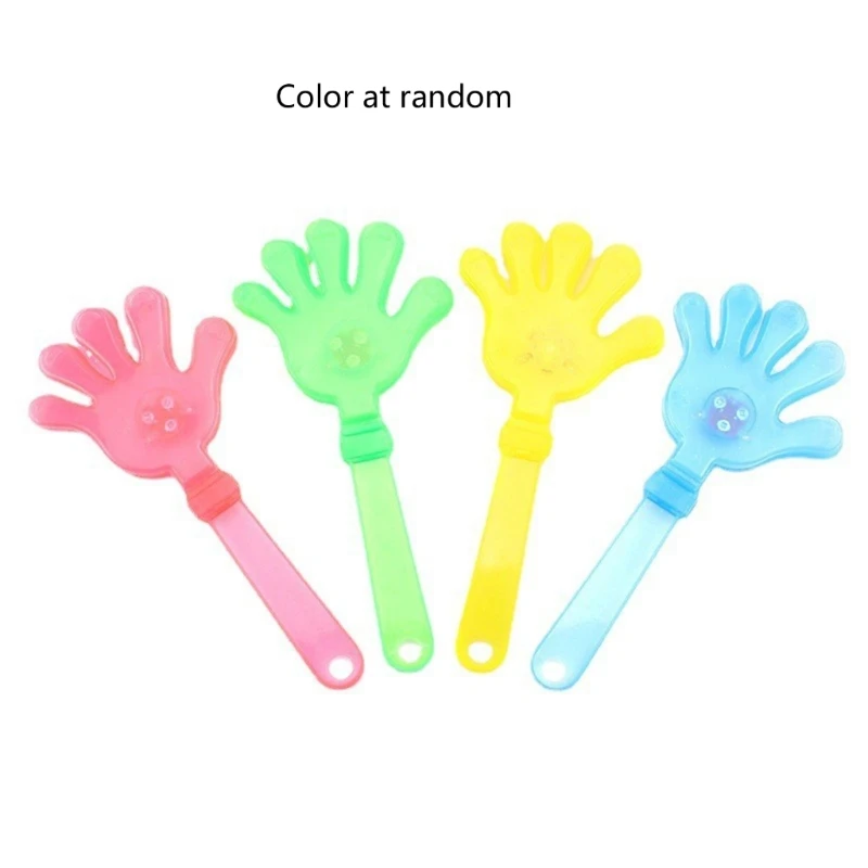 10pcs Light up LED Hand Clappers Clap Hands Toy for Night Event and Celebration Party Supplies Festival Noise Maker D2RD