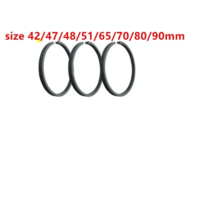Juego de 4 anillos de pistón para compresor de aire, tamaño 42/47/48/51/65/70/80/90 mm, para compresor de aire de accionamiento directo y por correa. Este artículo