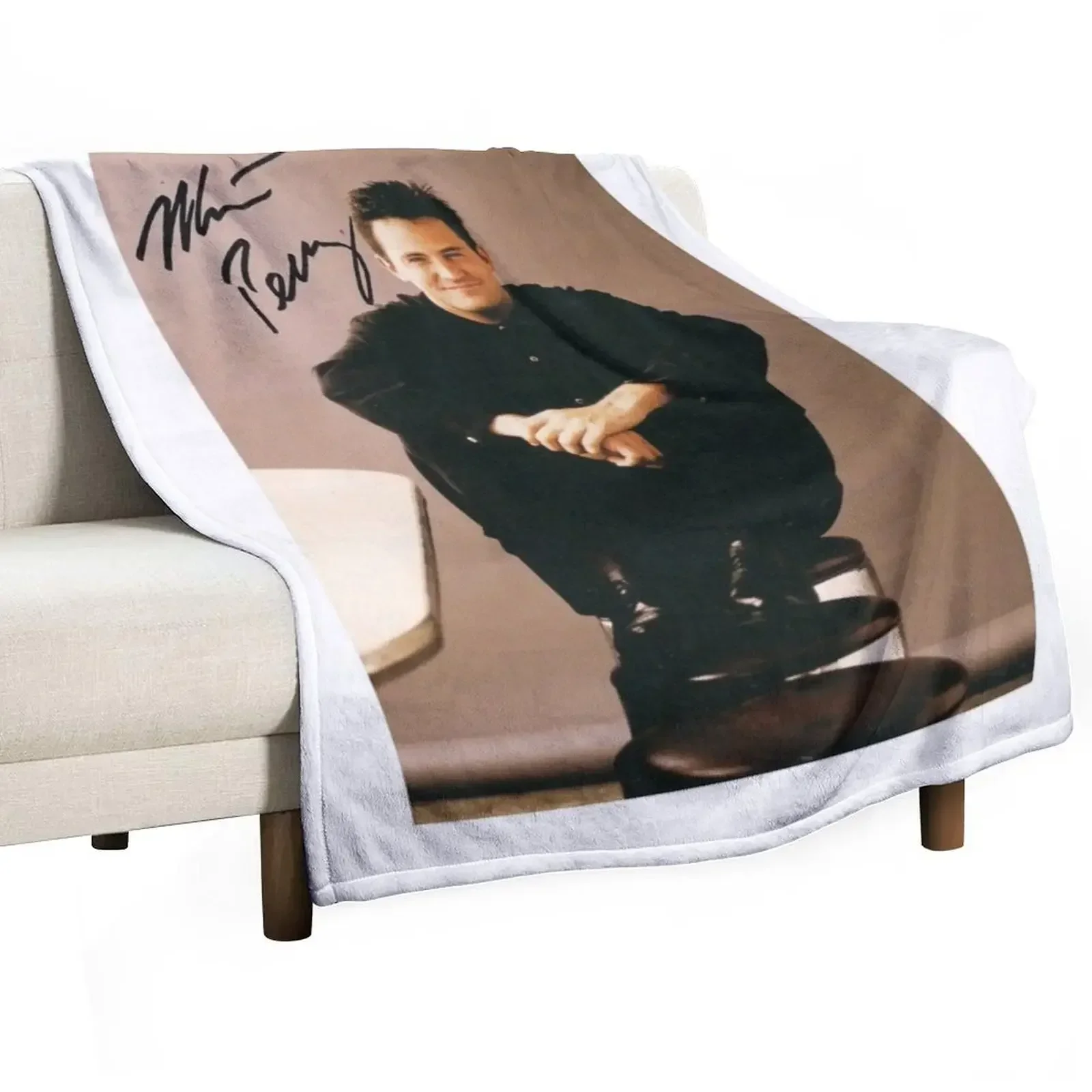 

Matthew Perry; Chandler bing Throw Blanket Single Hairy Hairys Blankets