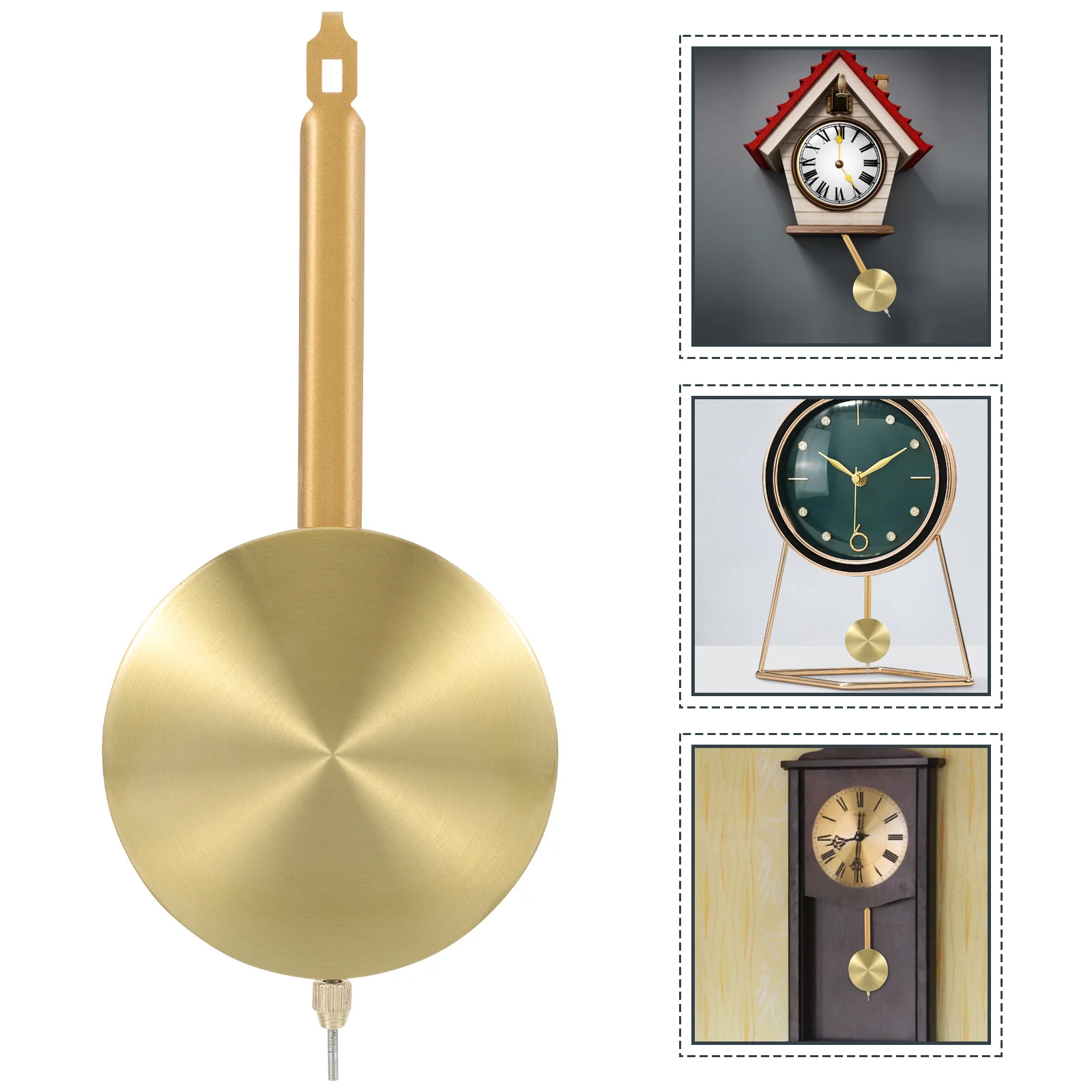

Metal Pendulum Replacement for Wall Clock DIY Parts Easy Repair Replace Gift Craft Home Decor Clock Pendulum Replacement