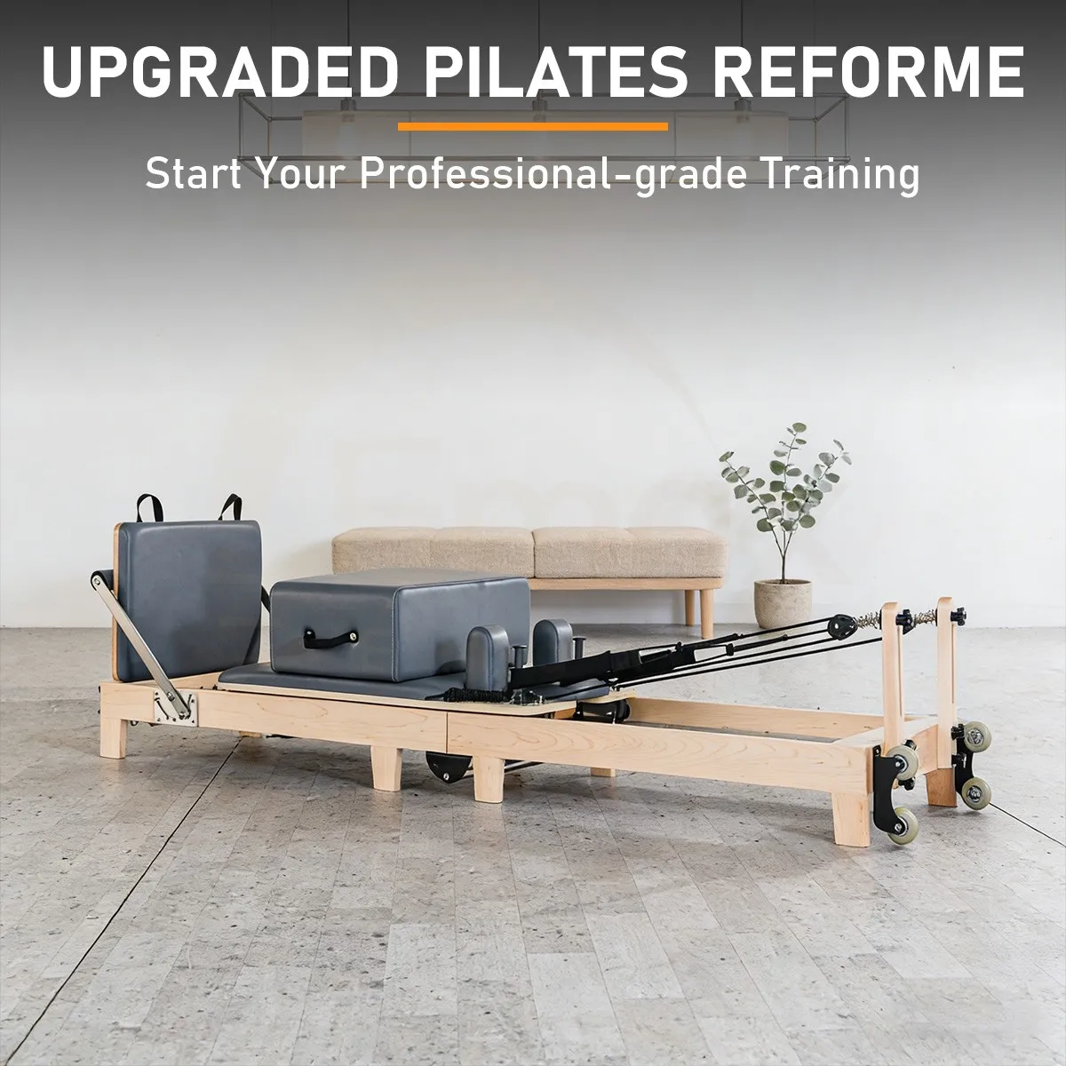 

ATV&UTVMaple Wood Folding Pilates Reformer High Quality Space Saving Design Durable Frame and Smooth Rail System