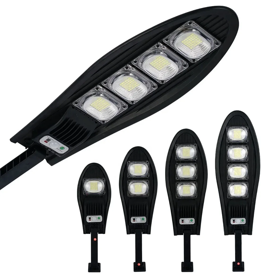 Luzes solares LED para exterior, jardim, rua luz, sensor de movimento, controle remoto, luz de parede impermeável para garagem, holofote