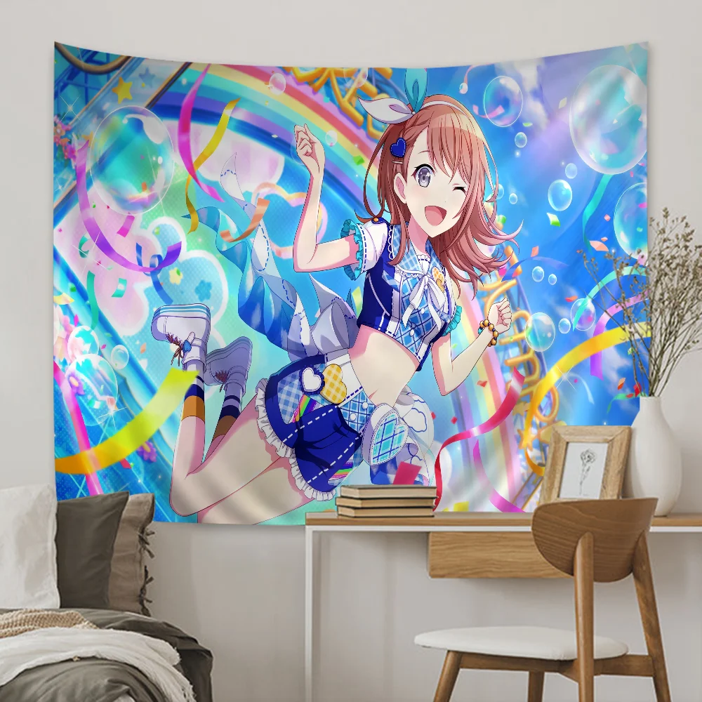 Projekt Sekai Tapestry Anime Gobelin Wiszący Tarot Hippie Dywaniki ścienne Dorm Wiszące prześcieradła ścienne