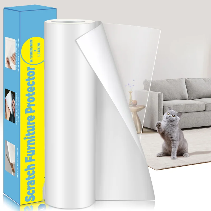 Kattenkras Afschrikband Meubelbeschermers Van Katten Transparant Zelfklevend Huisdier Training Tape Voor Sofa Meubelen Sticker