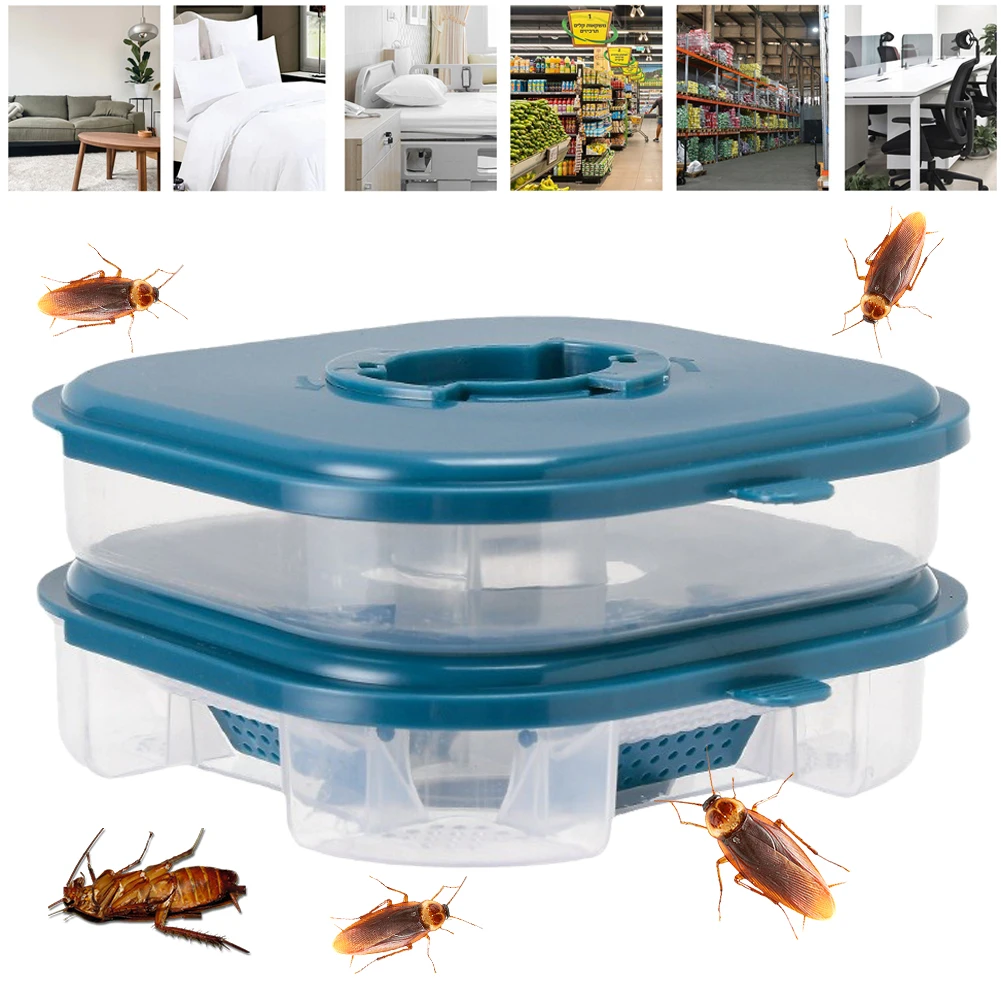 Reusable Safe Cockroach Killer Cockroach Catcher Roach Killer Indoor Infestation Roach Bait Roach Traps for Outdoor Indoor Home