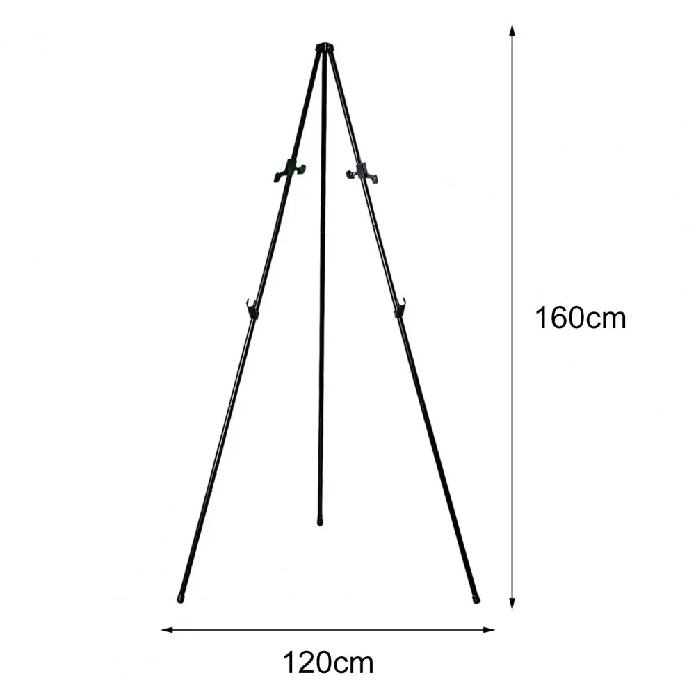 Caballete de Metal con Clips para bolsa portátil, trípode plegable de altura ajustable, pintura plegable, póster de lona, suministros escolares
