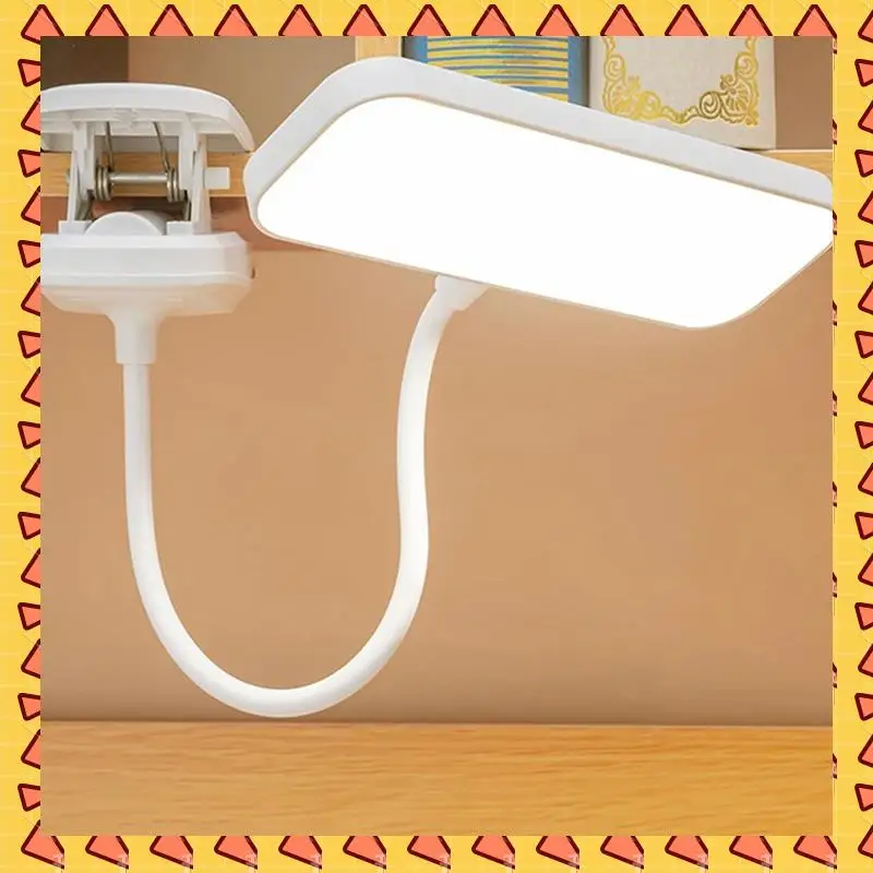 

A008 USB Rechargeable Reading Desk Lamp Eye-Protection Lamp Three-Speed Dimming Portable Folding Clip-On Bedside Lamp
