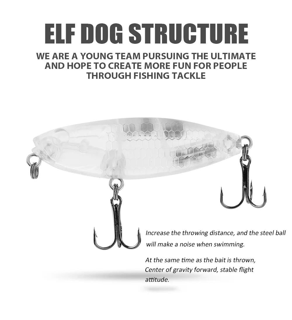 1 Stück Z-Klaue schwimmender Bleistift köder 6cm 7g Wobbler Top water Kurbel köder lockt Artificiais harte Köder Oberfläche Stick bait Bass Wobbler – Detail 7