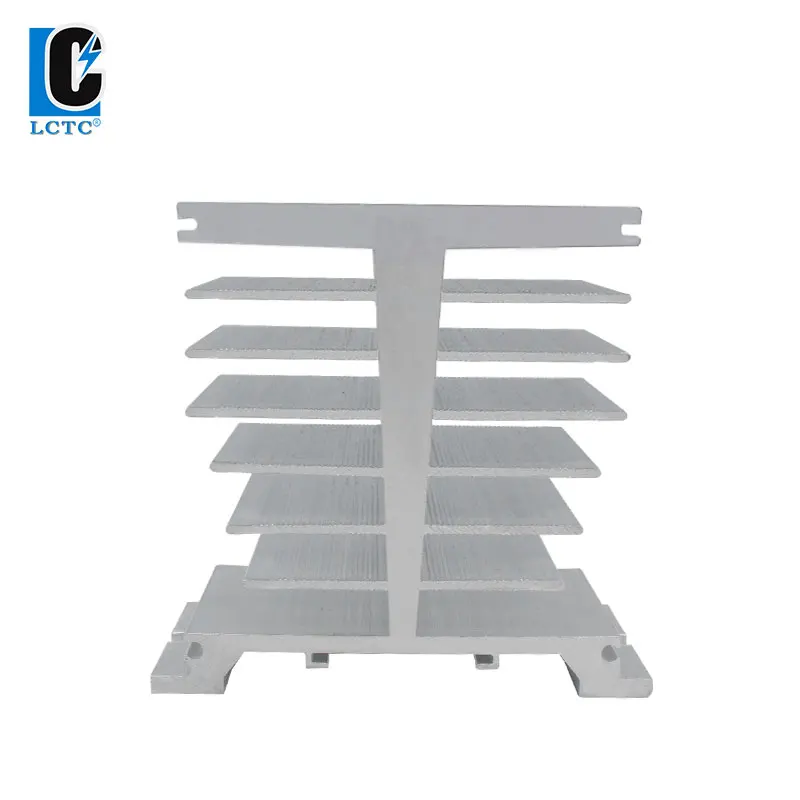 LCTC SSR Radiator 90A 100A F-50 Aluminum Heat Sink For Single Phase Solid State Relay DIN Mounted