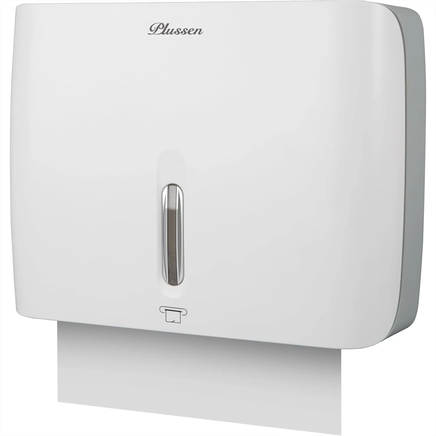 

Paper Towel Dispenser Wall Mount Commercial with Lock, Universal Multifold Tri Fold Holder for Bathroom Kitchen Office