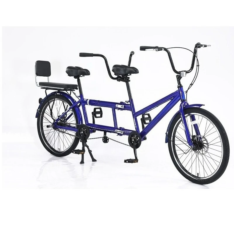 

24-Inch Double Folding Bike, Parent-Child Variable-Speed Bicycle, Single-Speed Dual Foldable Cycle