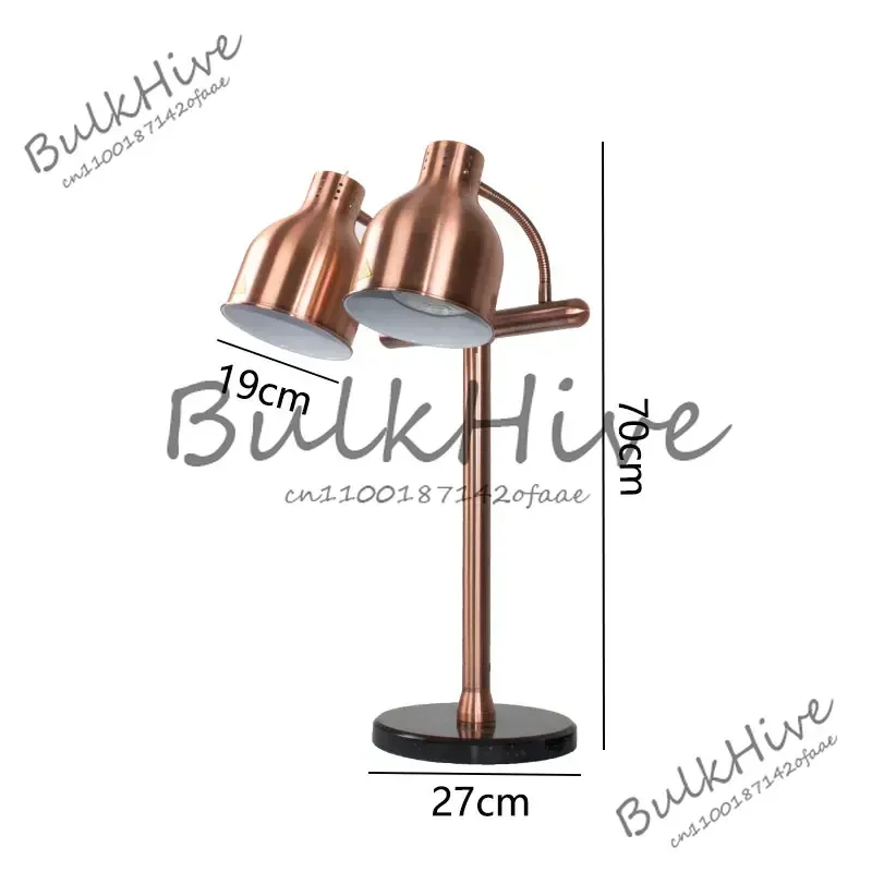 

Двуглавый стол с мраморной изоляцией, лампа для подогрева еды, лампа для обеденного барбекю