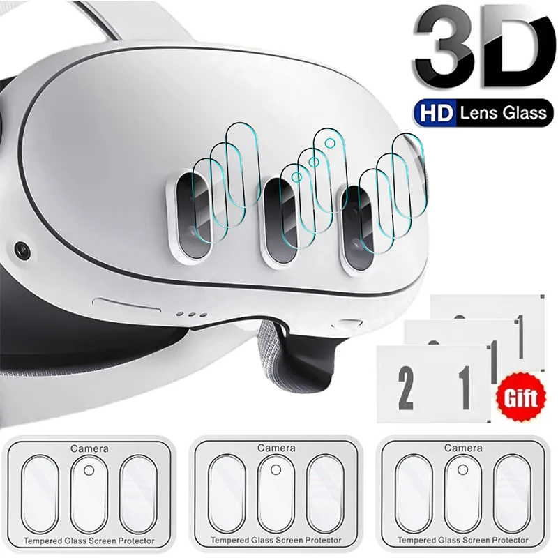 VR Glasses Host Tempered Film for Meta Quest 3 Head HD Clear Tempered Glass Hardness Protective Flm for Meta Quest3 Accessories