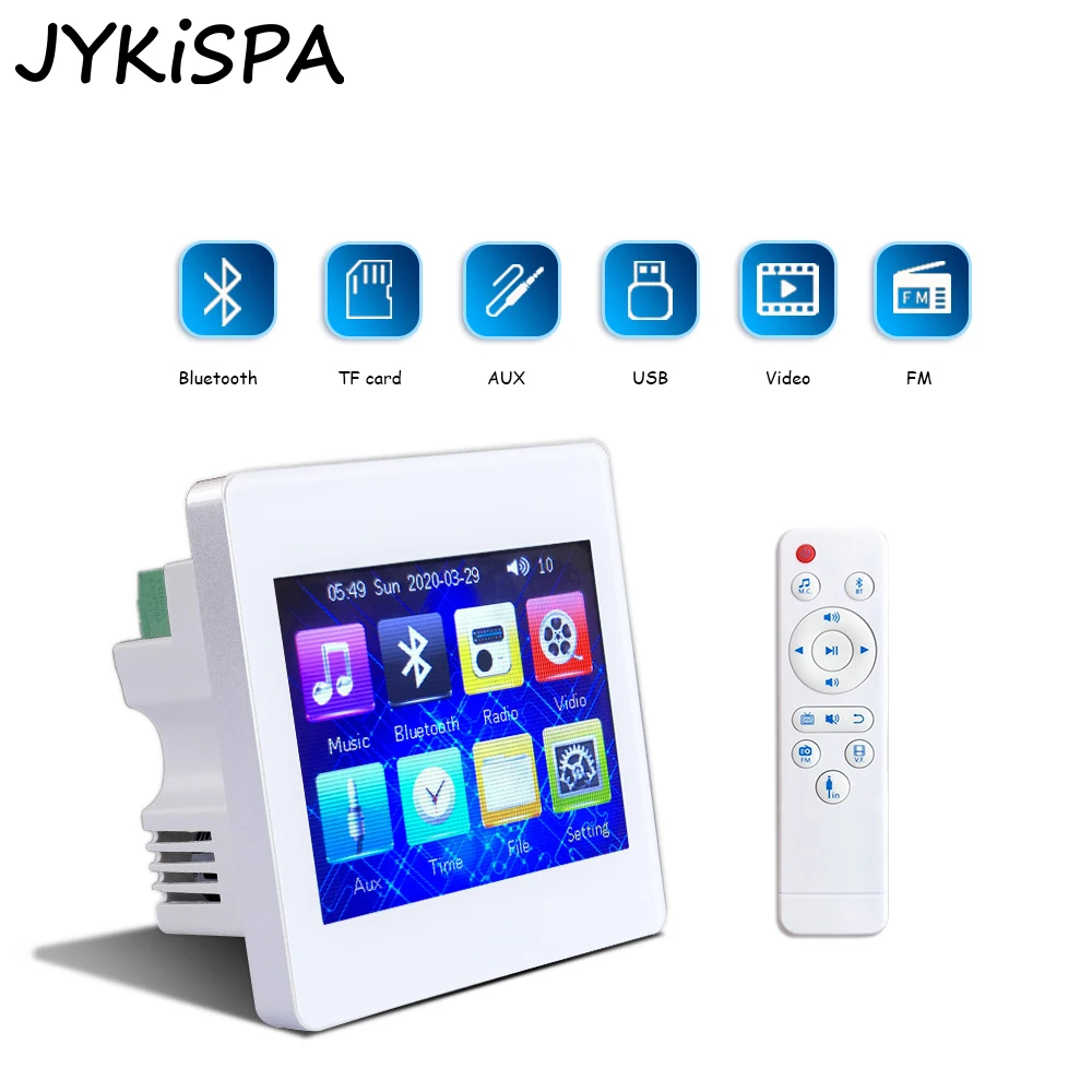 4 Kanäle im Wand verstärker mit Bluetooth USB TF Radio für Home Music Playback System Smart Home Audio