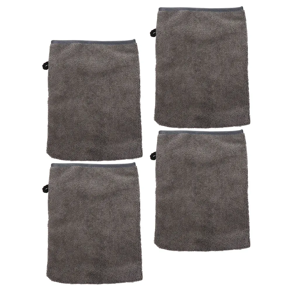 4 個のフェイシャルクリーニンググローブ家庭用フェイスミット再利用可能洗える快適なメイク落としグローブ実用的で便利なフェイス