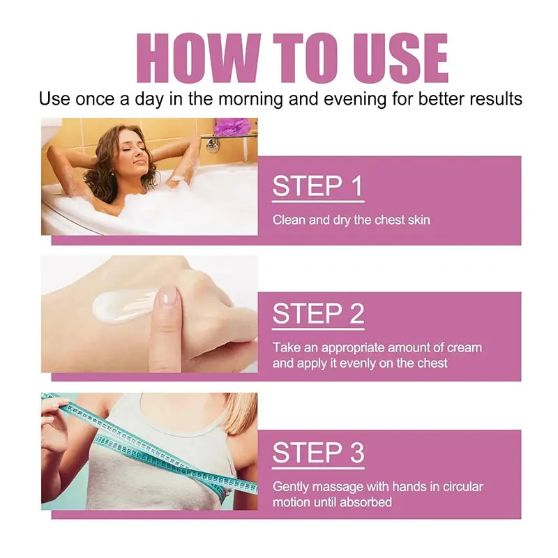 Fast Breast Growth Enlargement Cream Chest Lift Firm Enhancer Essential Oil Elasticity Butt Breast Plump Massage Body Care