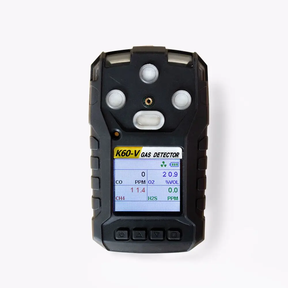 

Portable 4 Gas Detector Sound Light Vibration Multi-Gas Monitor Meter