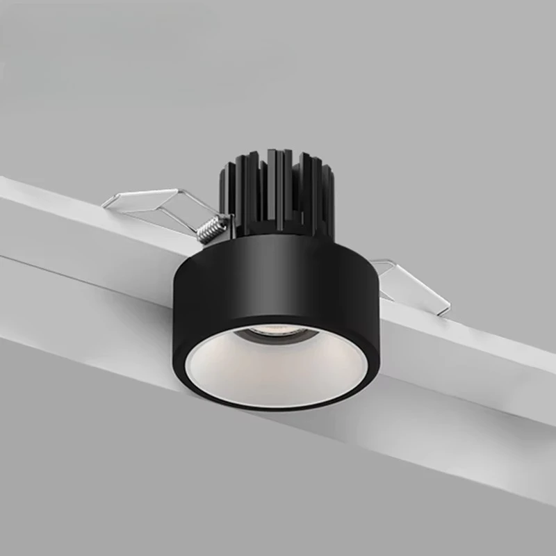 

15W Light Emitting Diode Recessed Downlight Aluminum Round Semi-recessed Adjustable Ceiling Spotlight Hotel Interior Lighting