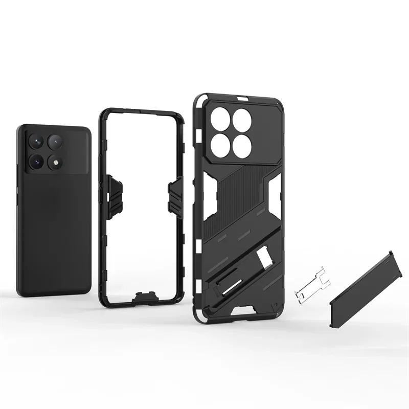 For Xiaomi Poco F6 Pro 5G Case Magnetic Stand Armor Phone Case For Poko Little Poco F6Pro F 6 POCOF6 5G Pro Holder Back Cover