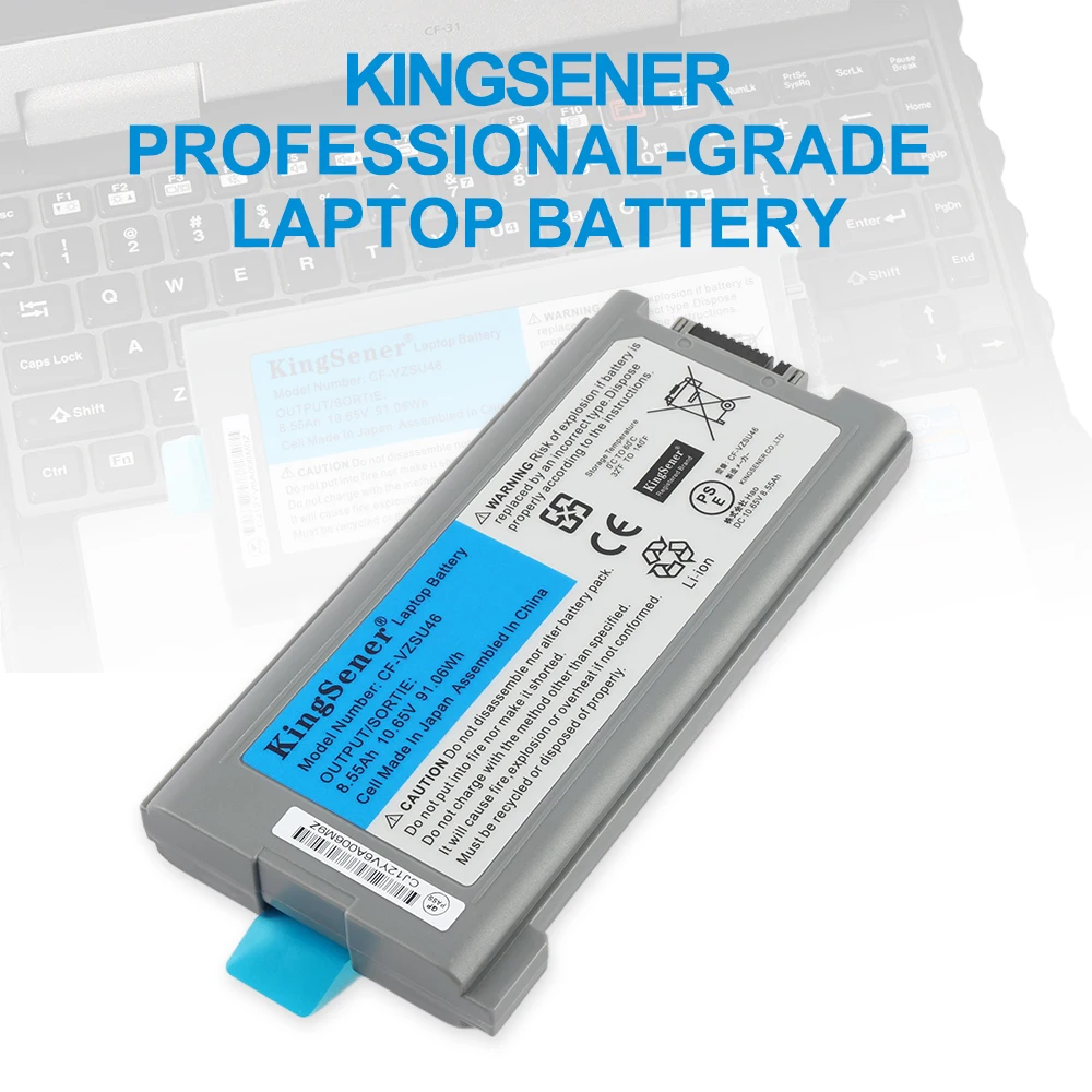 KingSener-batería para portátil de 10,65 V y 8550mAh, CF-VZSU46 para Panasonic Toughbook, CF-30, CF-31, CF-53, CF-VZSU46AU, CF-VZSU46U