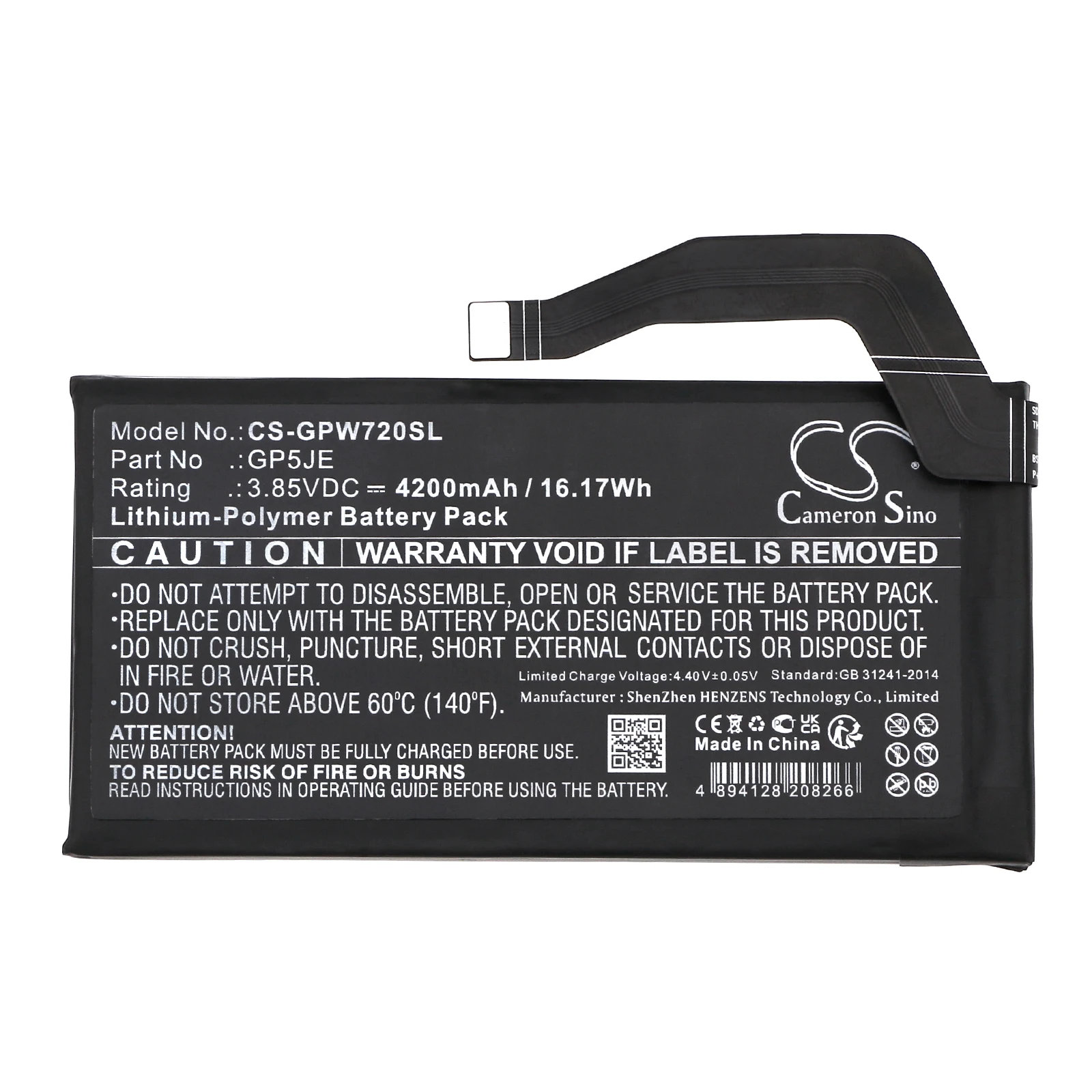 Cameron Sino 3.85V 4200mAh Mobile, SmartPhone Battery GP5JE for Google Pixel 7A  +TOOLS KIT