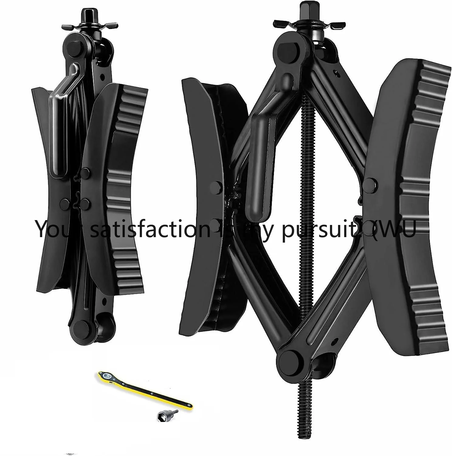 

New RV wheel stabilizer