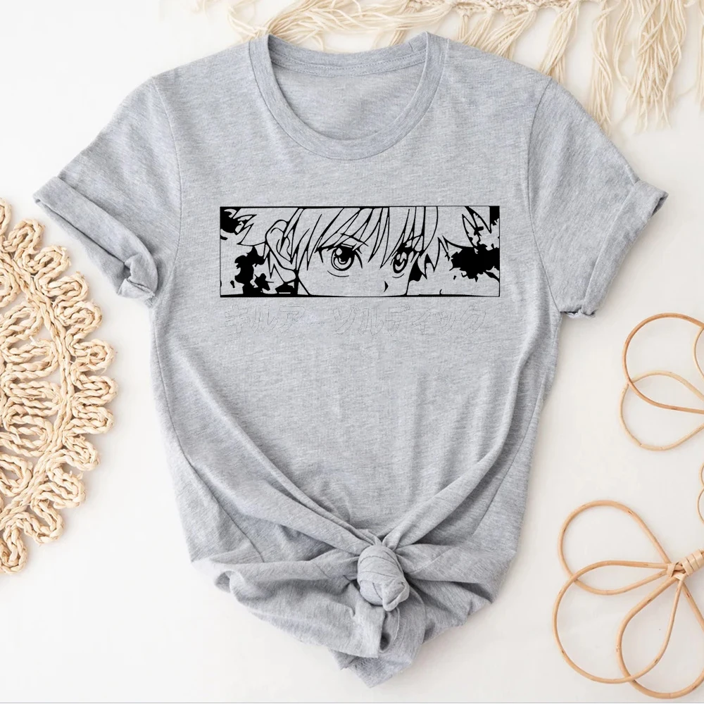 Janpanese Anime tshirt women manga top female Japanese 2000s clothes