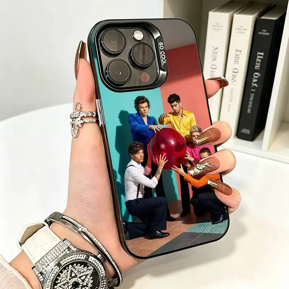 One D-Direction-ES B-Band Phone Case For IPhone17 11 12 13 14 15 16 Pro Max Plus Cover Colored Silver Funda Bumber - view 3
