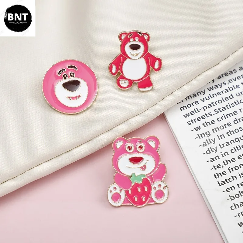 

Disney Lotso Cartoon Brooch Anime Figures Kawaii Brooch Anime Toy Merchandise Decoration Children Birthday Gifts Christmas Gifts