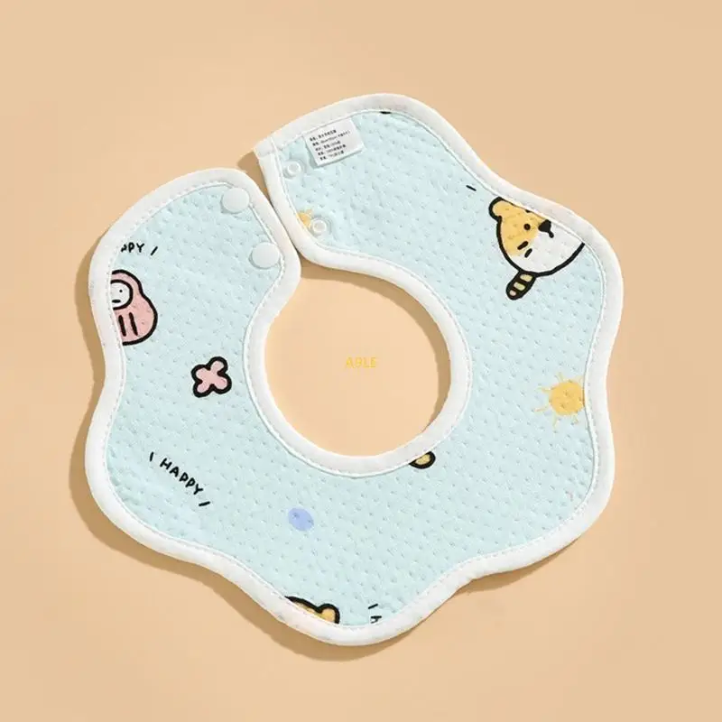 

Baby Bibs Saliva Towel Petal Absorption Bandana Bibs Burp Cloths for Drooling