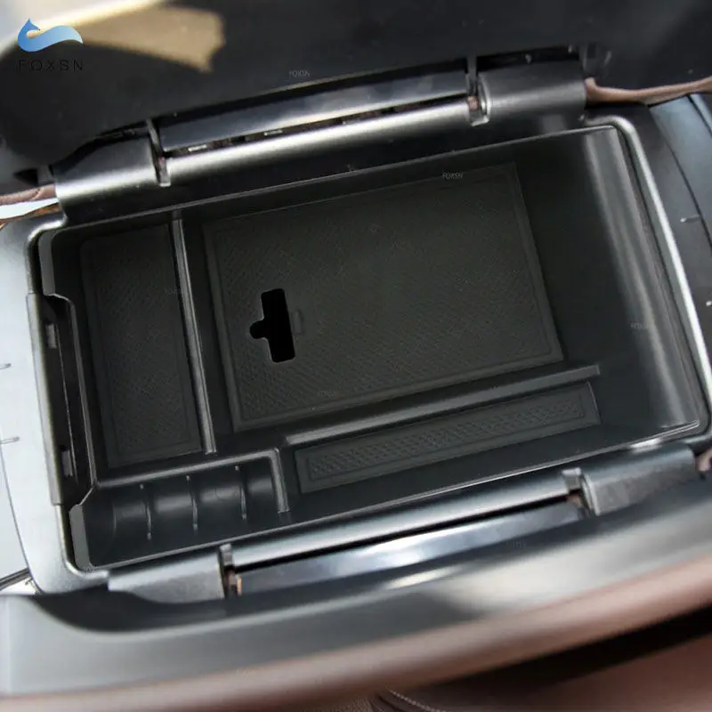 For BMW X5 E70 X6 E71 2014 2015 2016 2017 2018 Car Accessories Console Armrest Box Storage Box Phone Holder Organizer Case