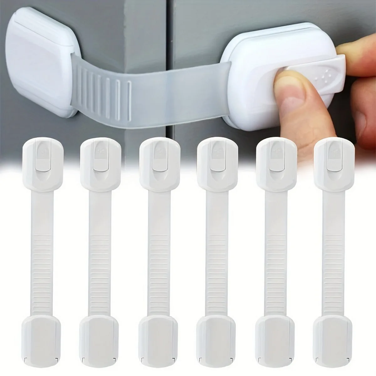 Multi-Function Child Safety Lock Anti-Pinch Drawer & Cabinet Door Lock for Home Security Protective Lock for Refrigerator