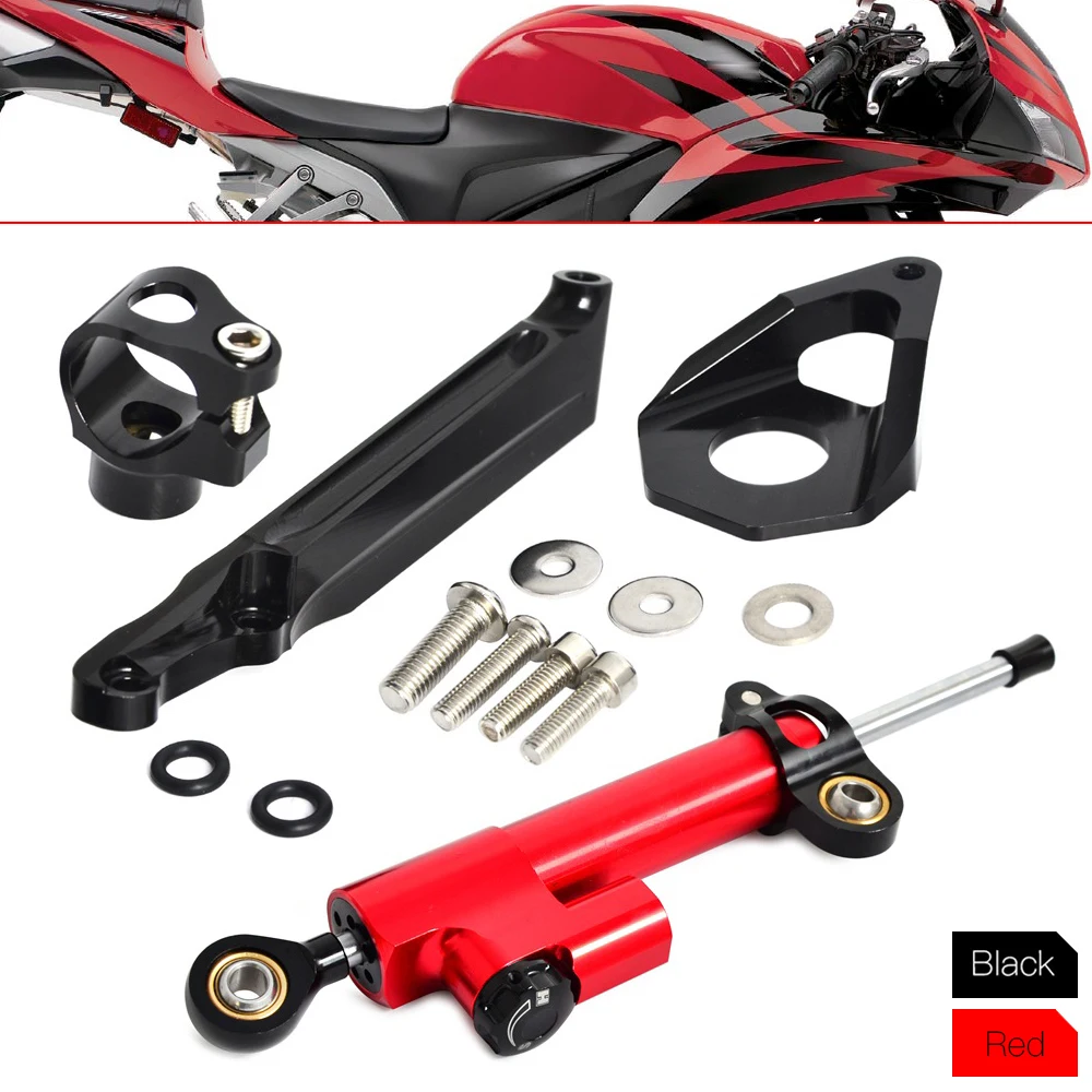 

For 2005 2006 Honda CBR600RR Motorcycle Steering Damper Stabilizer w/ Mounting Bracket Holder for Honda CBR600RR CBR 600 RR