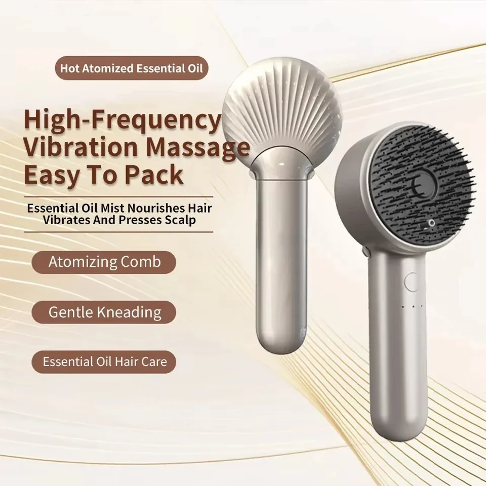 Hair Care Massage Comb Nano Sprayer Essential Oil Nourishing Scalp Massager Brush