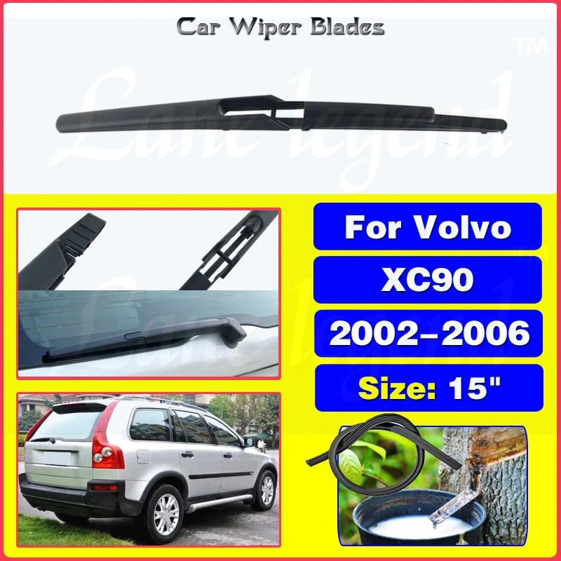 

Wiper 15" Rear Wiper Blade For Volvo XC90 2002 - 2006 Windshield Windscreen Clean Tailgate Window Car Rain Brush