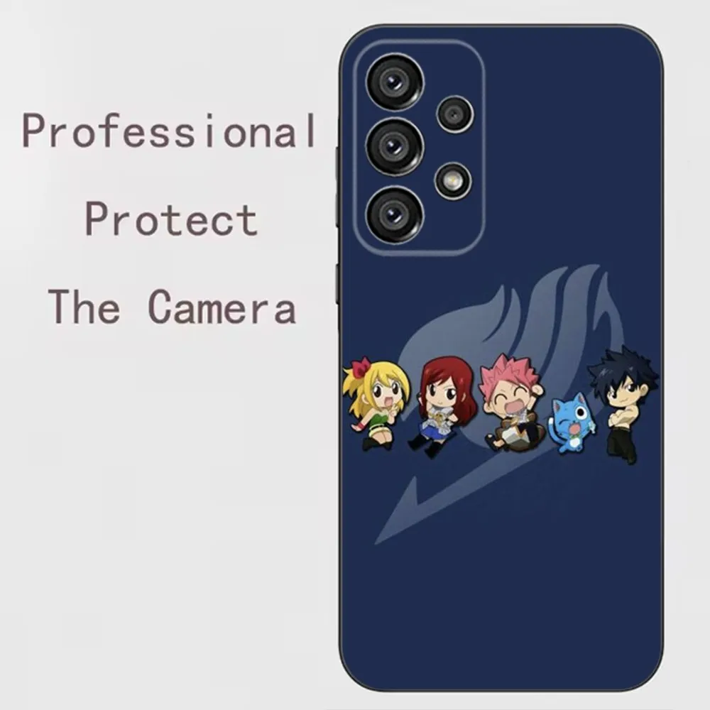 F-Fairy Tail Anime  Phone Case For Samsung Galaxy A91,A80,A73,A72 ,A71,A53A52,A32 ,A31A22,A21s,A20,Black Cover