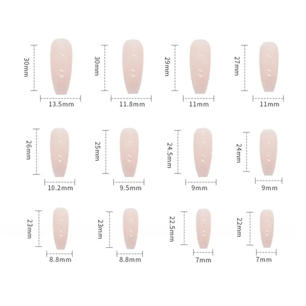 24Tips Gradient French Semi-cured Gel Nail Sticker UV Lamp Needed Full Cover Nail Gel Polish Wraps Manicure Press on Nails Decal