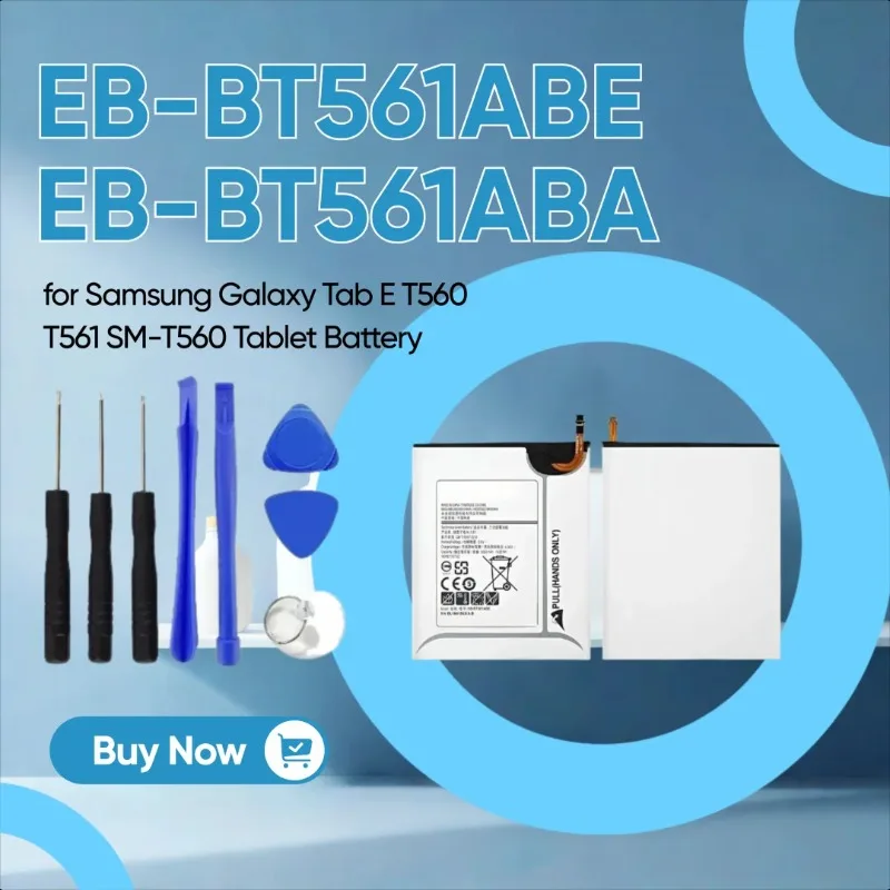 

New Tablet EB-BT561ABE EB-BT561ABA 5000mAh Battery for Samsung Galaxy Tab E T560 T561 SM-T560 Tablet Battery