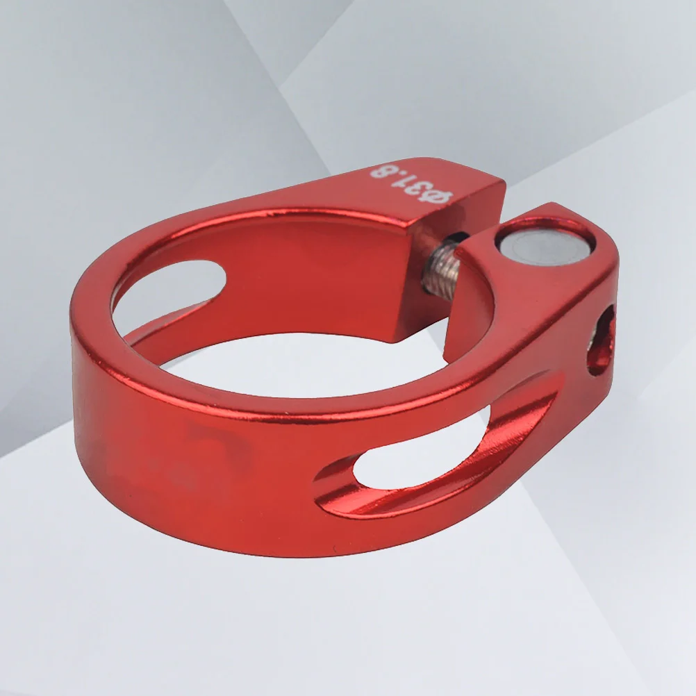 31.8mm Durable Aluminum Alloy Bike Seat Post Clamp Anodized Matte Finish Quick Adjusting Road Mountain Cycle Accessory