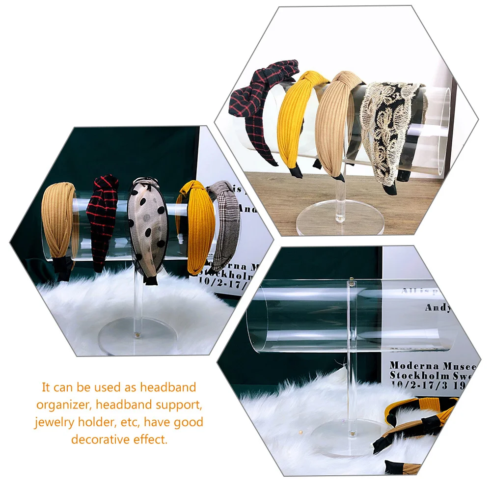 

Transparent Headband Display Stand Acrylic Organizer for Hair Accessories Storage Band Holder,headband Organizer Women