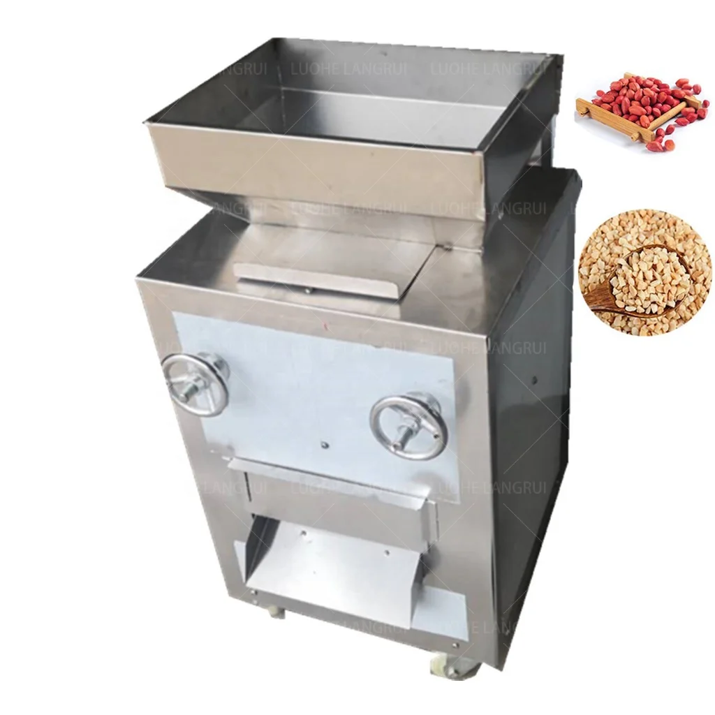 

Automatic Macadamia Nut Walnut Almond Cutter Peanut Chopper Machine Nuts Cutting Machine Peanut Crushing Equipment