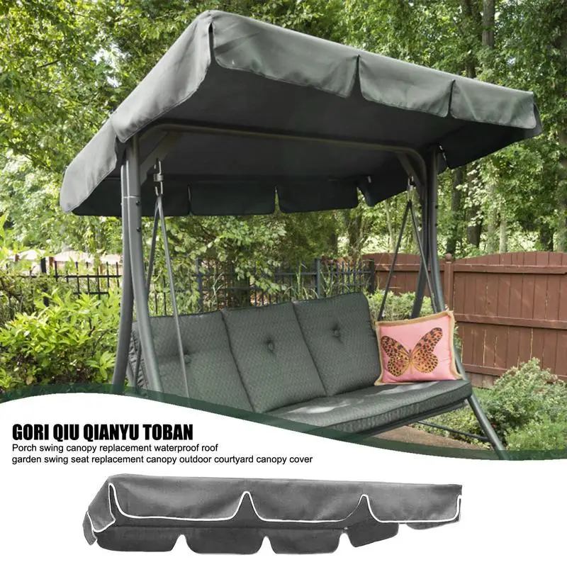 

Swings Garden Courtyard Waterproof Roof Canopy Outdoor Swing Chair Hammock Canopy Summer Replacement Swing Chair Awning